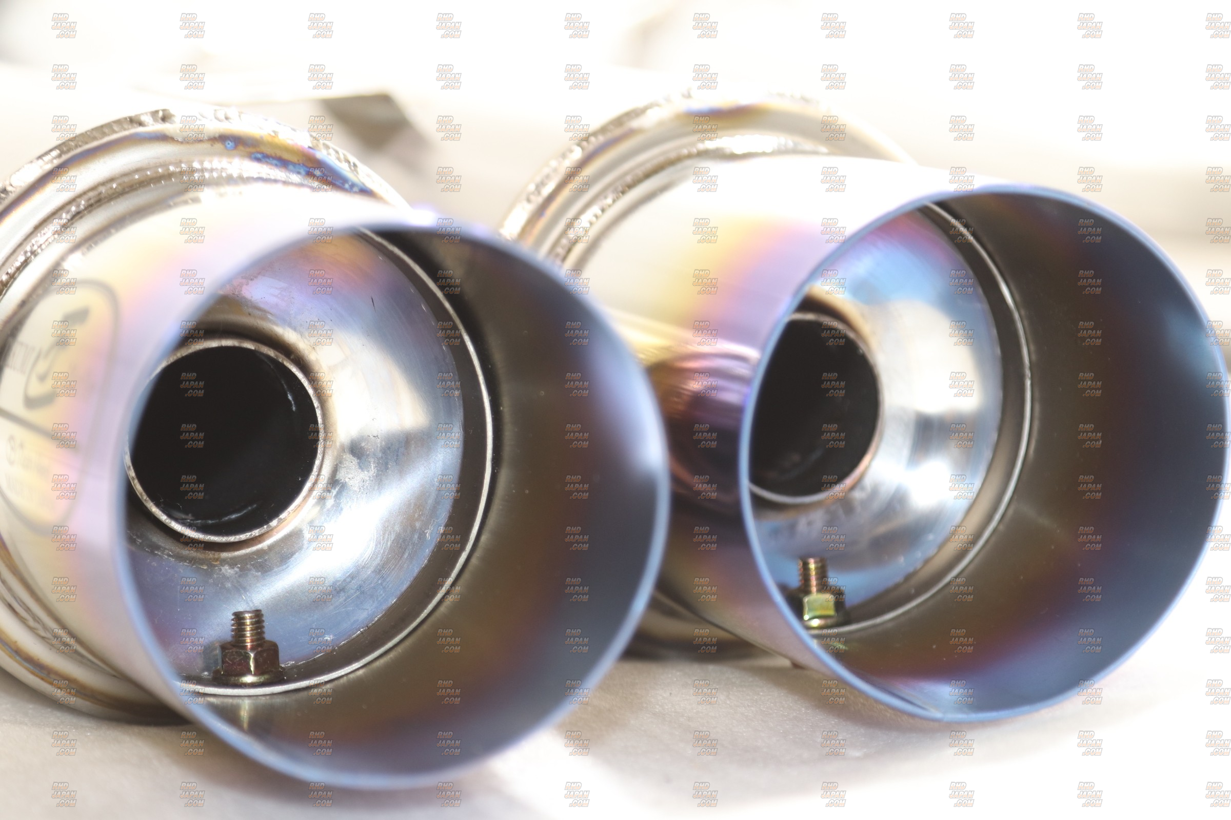 Reinhard #3 Cannonball Dual Muffler Exhaust System Semi-Titanium